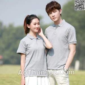 Áo thun đồng phục cổ trụ trơn AT17-5945