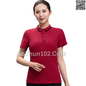 Áo thun đồng phục Polo cổ trụ cho quán cafe nhà hàng quán ăn in thuê logo theo yêu cầu AT17-5682