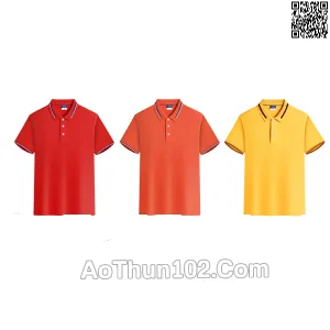 Áo thun đồng phục polo phối nhiều màu AT17-5836