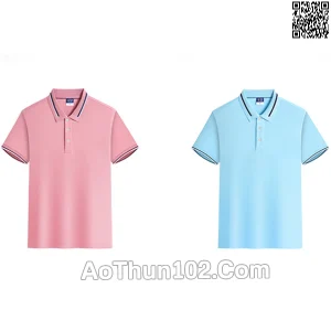 Áo thun đồng phục polo phối nhiều màu AT17-5836