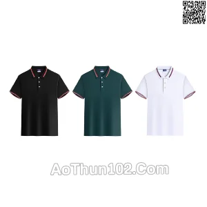 Áo thun đồng phục polo phối nhiều màu AT17-5836