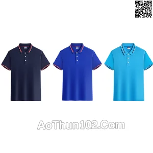 Áo thun đồng phục polo phối nhiều màu AT17-5836