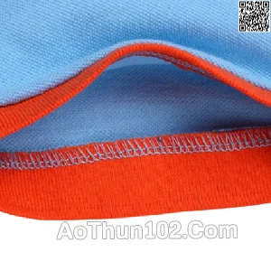 Áo thun đồng phục xanh phối cam AT17-5927