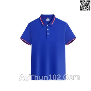 Áo thun đồng phục xanh phối đen trắng AT17-5933