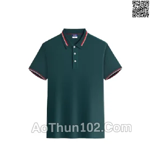 Áo thun đồng phục xanh phối đen trắng AT17-5933