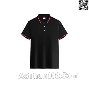 Áo thun đồng phục xanh phối đen trắng AT17-5933