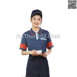 Áo thun nam nữ đồng phục nhà hàng quán cà phê quán ăn AT17-5677