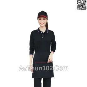 Áo thun nam nữ tay dài đồng phục quán ăn quán cafe AT17-5750