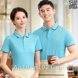 Áo thun polo ngắn tay cho nam nữ cổ trụ AT17-5999