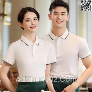 Áo thun polo ngắn tay cho nam nữ cổ trụ AT17-5999