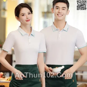 Áo thun polo ngắn tay cho nam nữ cổ trụ AT17-6027