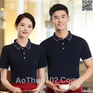 Áo thun polo ngắn tay cho nam nữ cổ trụ AT17-6027
