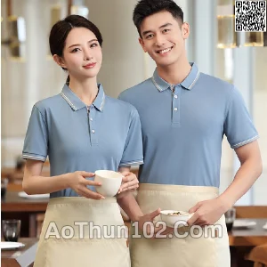 Áo thun polo ngắn tay cho nam nữ cổ trụ ngắn tay AT17-6007