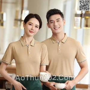 Áo thun polo ngắn tay cho nam nữ cổ trụ ngắn tay AT17-6007