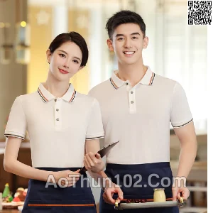 Áo thun polo ngắn tay cho nam nữ phối màu AT17-5981