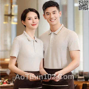 Áo thun polo ngắn tay cho nam nữ trơn AT17-5991