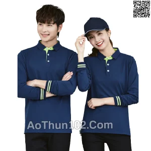 Đồng phục áo thun cổ trụ cho nhà hàng quán ăn quán cafe khách sạn in thuê logo AT17-5704